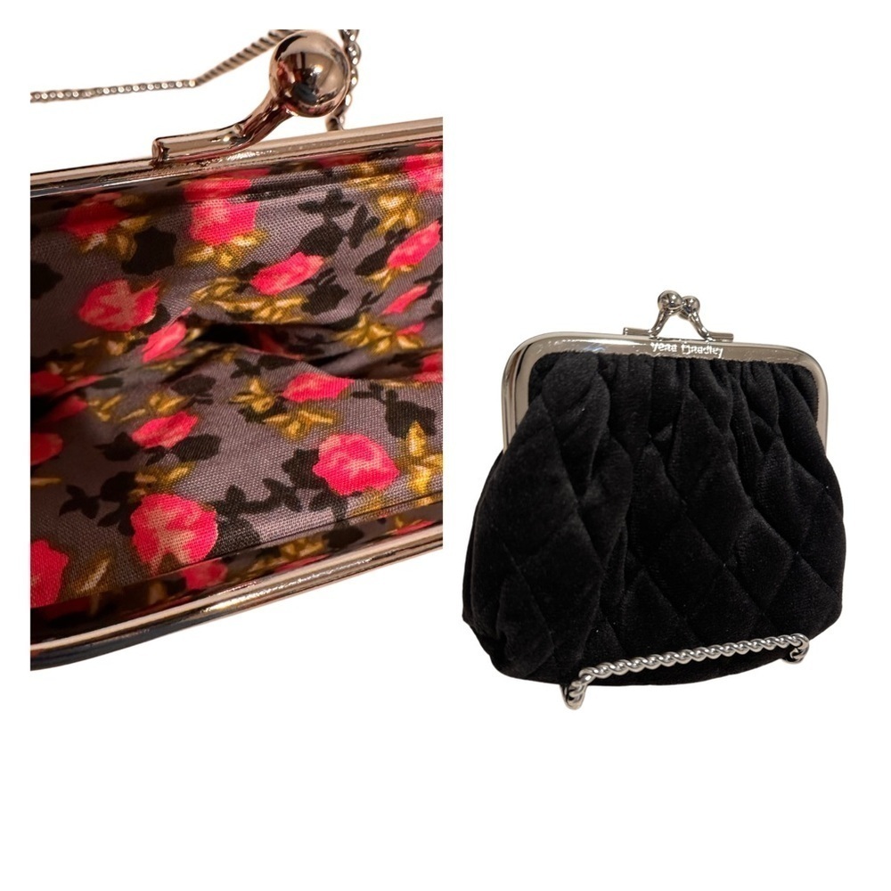 Vera Bradley Iconic Velvet Go ahead Shoulder Bag, Wristlet & Coin Purse Set - Picture 8 of 14